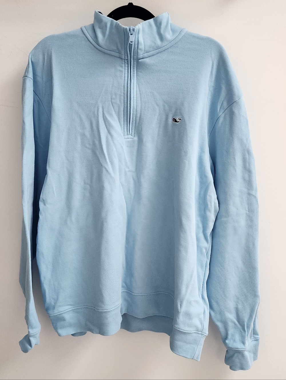 Vineyard Vines Men's Blue Quarter Zip Sweatshirt